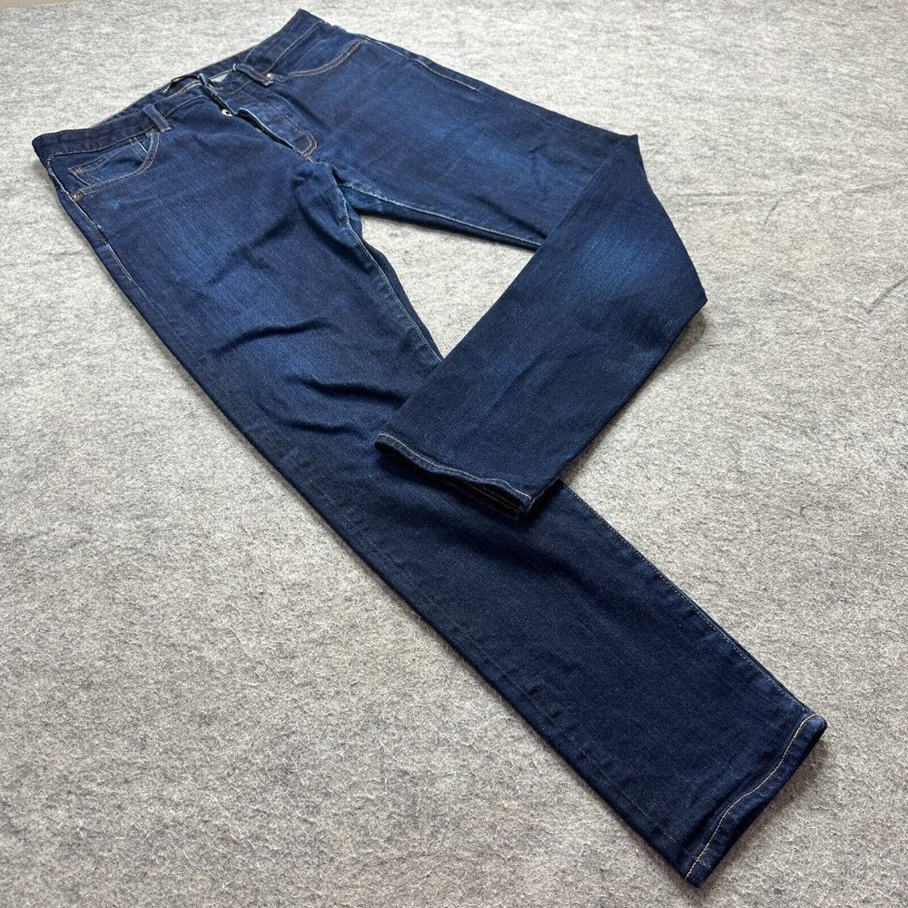 Levi's Made & Crafted Studio Taper Jeans Men 33 x 30 Blue Dark Wash Button-Fly